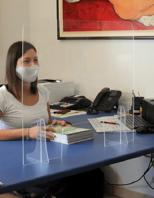 Cora Schermo protettivo PMMA 100x75 cm con apertura