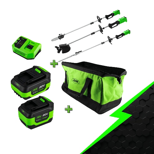 JBM PROMO 60040 MACCHINA DA GIARDINO ELETTRICA MULTIFUNZIONALE + 60013 + 60015 + 60016 + 53782