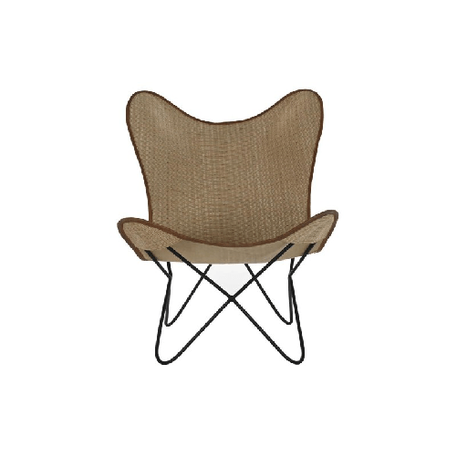 DKD Home Decor Sedia DKD Home Decor Metallo Rattan (74 x 78 x 92 cm)