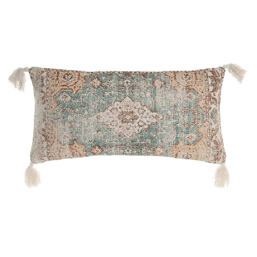 DKD Home Decor Cuscino DKD Home Decor 60 x 10 x 30 cm Beige Azzurro Arabo Frange