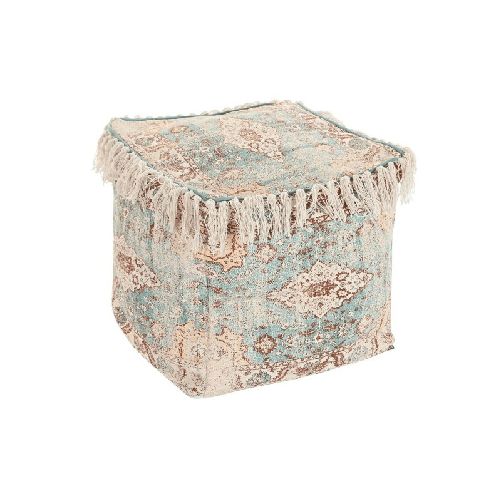 DKD Home Decor Cuscino DKD Home Decor Da terreno Marrone Verde Frange Arabo 40 x 40 x 40 cm