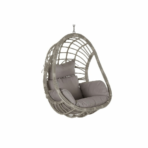 Dkd Home Decor Sedia da giardino sospesa DKD Home Decor 90 x 70 x 110 cm Grigio rattan sintetico Alluminio (92 x 70 x DKD Home Decor Sedia da giardin