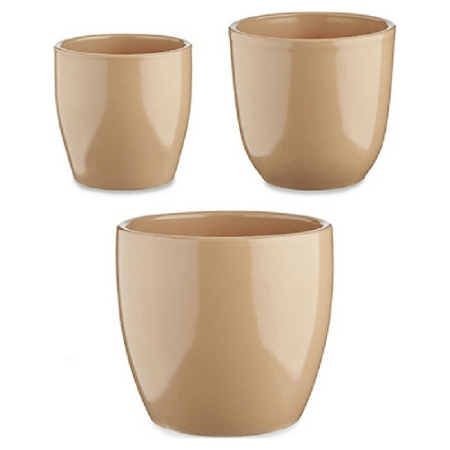 Ibergarden Set di Vasi Ibergarden CAZORLA-1019 Beige Argilla