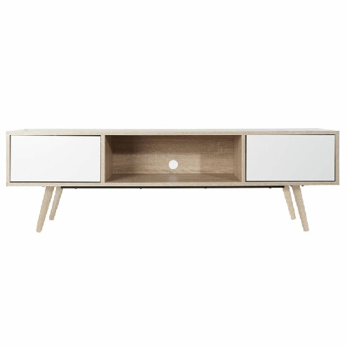 DKD Home Decor Mobile TV DKD Home Decor Bianco Metallo Legno MDF (160 x 40 x 50 cm)