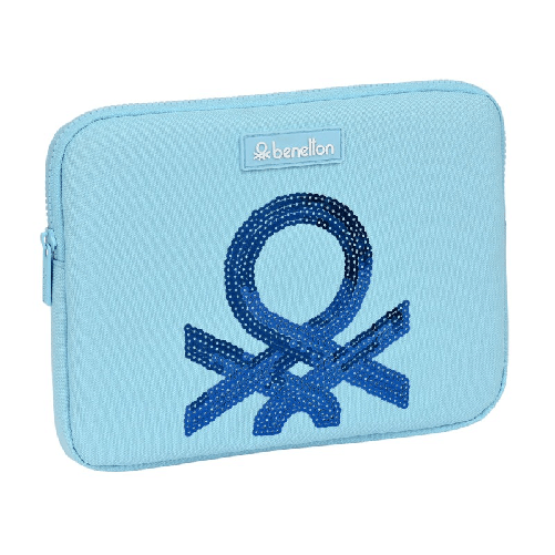 Benetton Custodia per Portatile Benetton Sequins Azzurro Chiaro (31 x 23 x 2 cm)