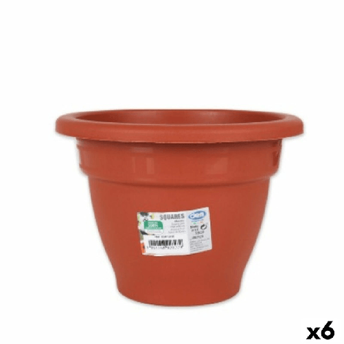 Dem Vaso Dem Squares Rotonda Marrone 18 x 13,3 cm (6 Unità)