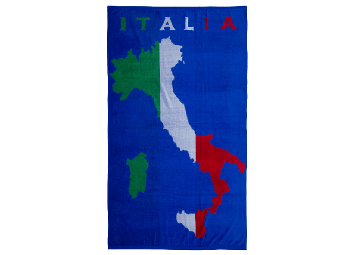 BIANCHERIAWEB Telo Mare Jacquard Spugna Asciugamano Spiaggia Disegno Zante Italia