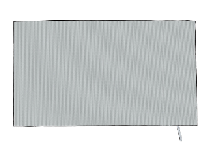 Telo Mare Spiaggia Piscina In Microfibra Tinta Unita Con Bordo Modello Fit Colore Grigio