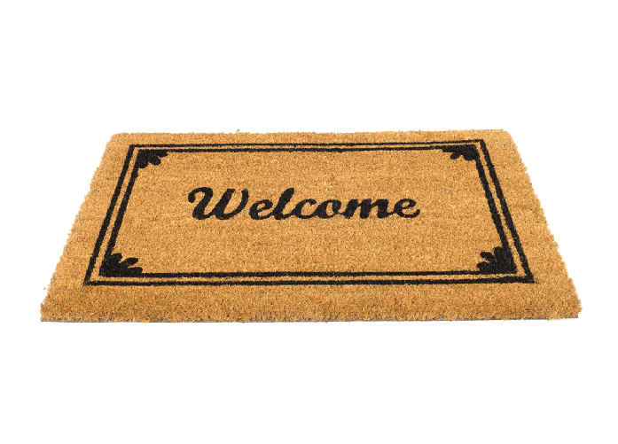 BIANCHERIAWEB Zerbino Cocco Ingresso Casa Esterno Antiscivolo Dis. Allegro Welcome Decoro