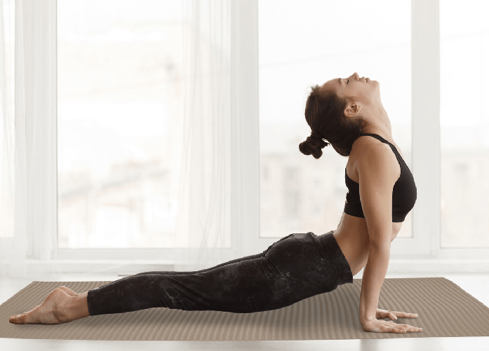 BIANCHERIAWEB Tappetino Yoga Sport Ginnastica 65x200cm Antiscivolo Colore Tortora