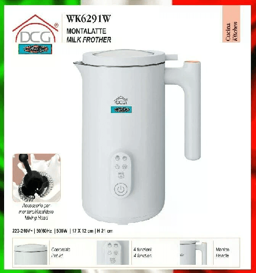 Montalatte Automatico Cappuccinatore Caldo Freddo Latte Cioccolato Caffè 500W