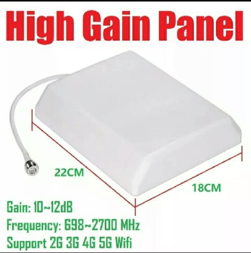 Hwatel Antenna Direzionale 10-14 dBi Interna Esterna per Ripetitore Segnale Cellulare