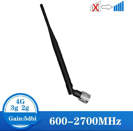 Antenna Interna 4G LTE 6dBi - GSM, 3G, 4G, WCDMA, CDMA, DCS - Spina N Maschio