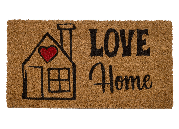 BIANCHERIAWEB Zerbino Entrata Ingresso Casa Esterno Antiscivolo In Cocco Allegro Love Home