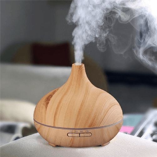 SHOPPING IN RETE DIFFUSORE DI AROMI EFFETTO LEGNO GRANDE UMIDIFICATORE 400ML AROMATERAPIA OLI ESSENZIALI CASA