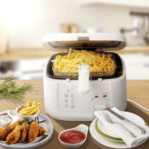 SHOPPING IN RETE FRIGGITRICE ELETTRICA 2,5LT 1800W TERMOSTATO E CESTELLO ACCIAIO ESTRAIBILE