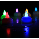 SHOPPING IN RETE  CANDELE GALLEGGIANTI LED RGB A BATTERIA ACQUA SENSORE 12 PZ
