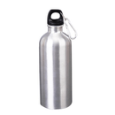 SHOPPING IN RETE BORRACCIA IN ALLUMINIO 750ml CON MOSCHETTONE PORTATILE SPORT FITNESS ACQUA