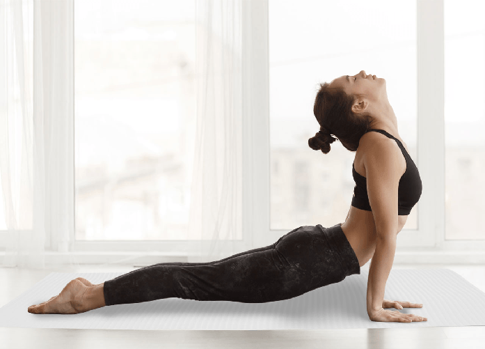BIANCHERIAWEB Tappetino Yoga Sport Ginnastica 65x200cm Antiscivolo Colore Bianco