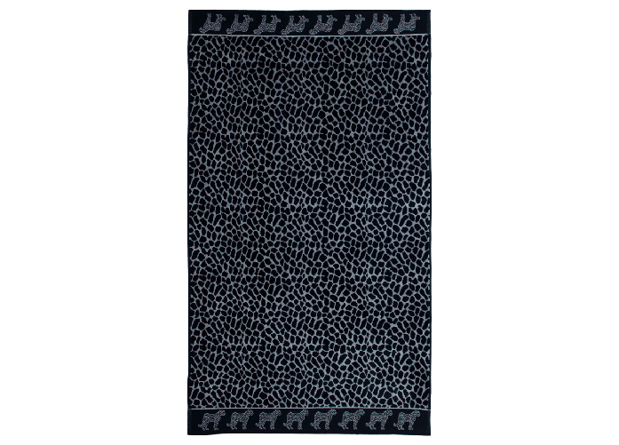 BIANCHERIAWEB Telo Mare Jacquard Spugna Asciugamano Spiaggia Africa Ghepardo Grigio