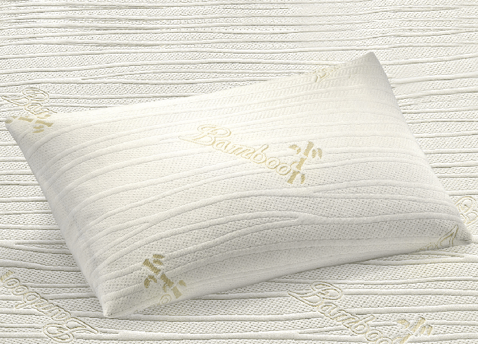BIANCHERIAWEB Coppia 2 Federe Cuscino Letto Sfoderabili Elasticizzate Anallergiche Bamboo