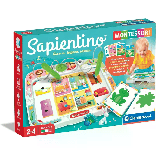 Clementoni Sapientino Montessori Banchetto con Schede attività Educative e Penne Interattive 16467