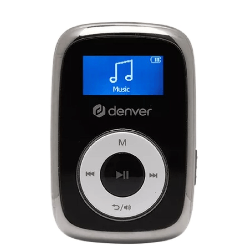 Denver Electronics Denver MPS-316 lettore e registratore MP3/MP4 Lettore MP3 16 GB Nero, Metallico, Bianco Denver Electronics Riproduttore MP3 Denver