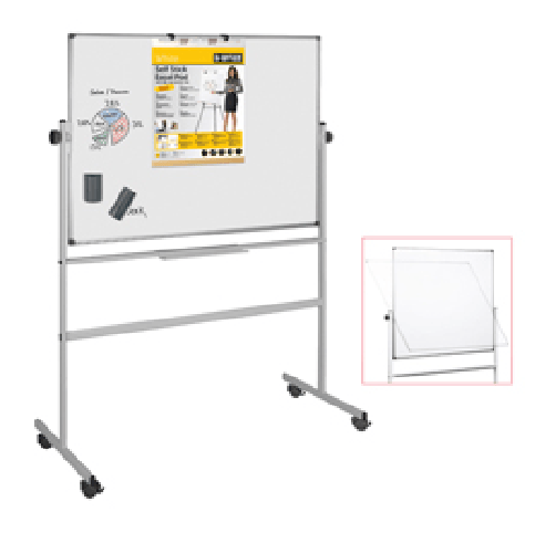 BI-OFFICE Lavagna magnetica girevole Professional - 100 x 200 cm - bianco - Bi-Office