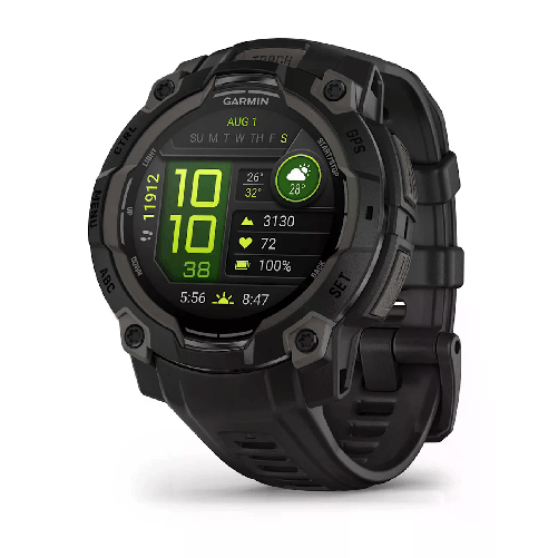 GARMIN Instinct 3 45mm Smartwatch AMOLED Nero con cinturino in silicone 010-02936-00