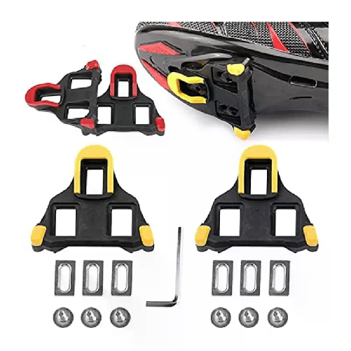 Kmt Style Tacchette per pedali bici da corsa attacco Shimano SPD-SL sgancio rapido scarpe