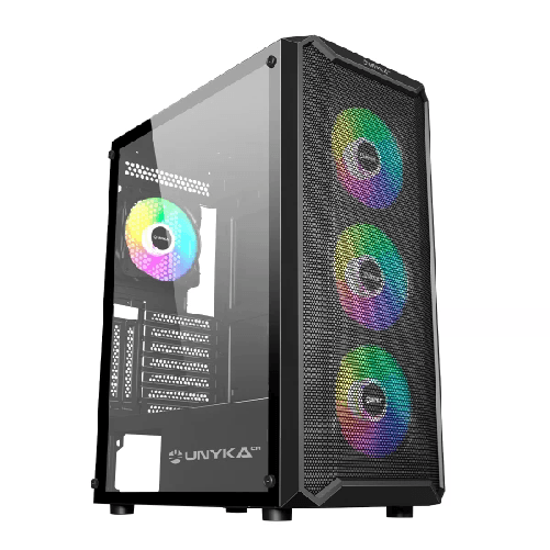 Unykach Armor 3Gen Caja ATX Micro ATX ITX - Lateral de Vidrio Templado - USB-A 3.0 y Audio