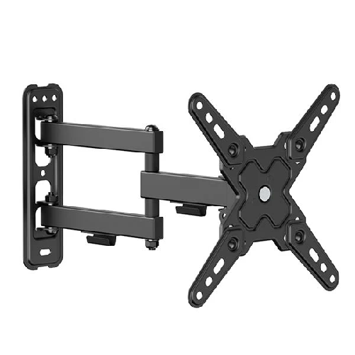Cromad Soporte de Pared con Brazo Articulado para TV de 13-43 - Giratorio Inclinable y Doble Extension - Peso Max 20Kg - VESA 200x200