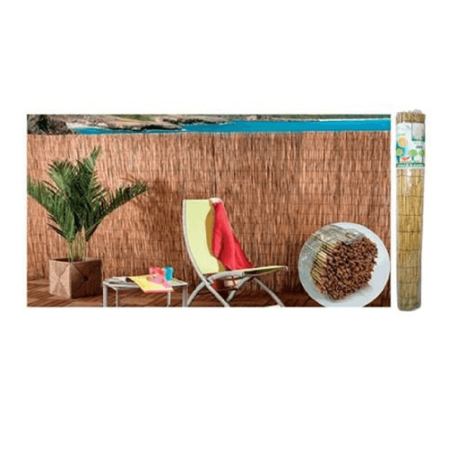 TrAdE Shop Traesio Set 2pz Arella Con Cannette In Bambu' 100x300cm Canniccio Ombra Recinzione Giardino 03775 -