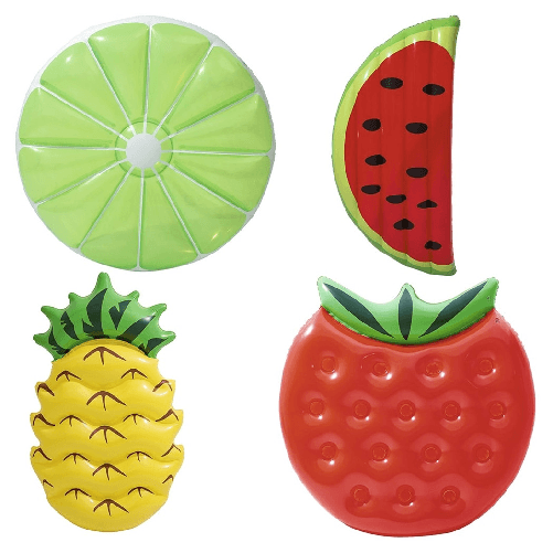 TrAdE Shop Traesio Materasso Gonfiabile Mare Design Frutta Assortita Ananas Fragola Anguria Lime 016127 -