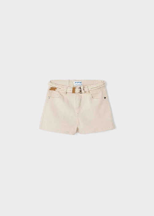 MAYORAL SHORT PANTALONCINO CINTURA BAMBINA MAYORAL 234 COTONE BEIGE ORIGINALE PE 2023 Colore Beige,Taglia 3 anni