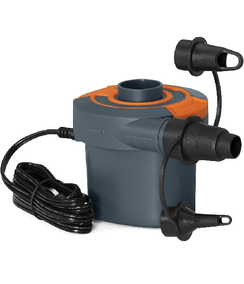 TrAdE Shop Traesio Pompa Gonfiaggio Elettrica Ad Aria Sidewinder 3 Adattatori Accendisigari 62142 -
