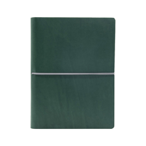 IN TEMPO Taccuino Evo Ciak - 15 x 21 cm - fogli bianchi - copertina verde - In Tempo