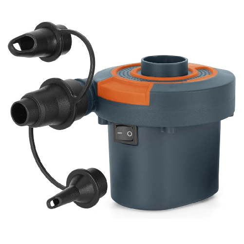 TrAdE Shop Traesio Pompa Ad Aria Elettrica Di Gonfiaggio Con Adattatori Per Valvole 220v Portatile 020053 -