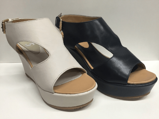 BRUNO PREMI SCARPE SANDALI DONNA BPRIVATE SHOCKS by BRUNO PREMI ORIGINALE E1101X PELLE ZEPPA Colore ICE (GHIACCIO),Taglia 35
