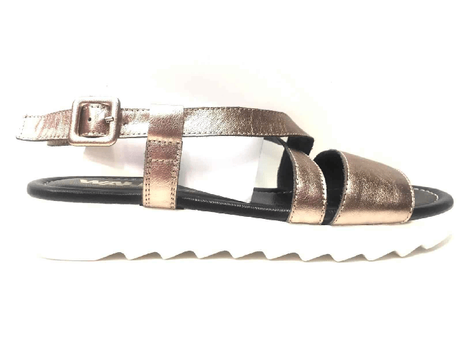MELLUSO SCARPE SANDALO SANDALI ZEPPA DONNA MELLUSO R80023 SALINA PELLE RAME ORIGINAL PE Colore Beige,Taglia 37