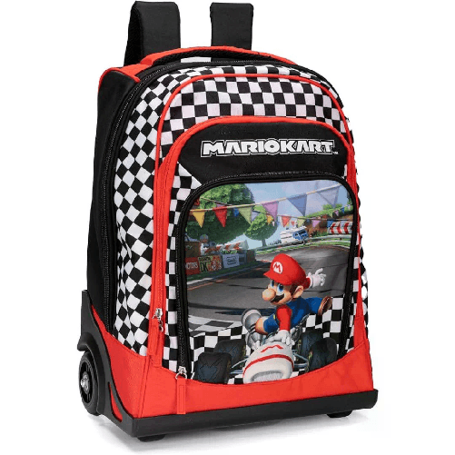 MARIOKART Mario Kart Zaino Trolley Regolabile 70022 Scuola 36x23x47