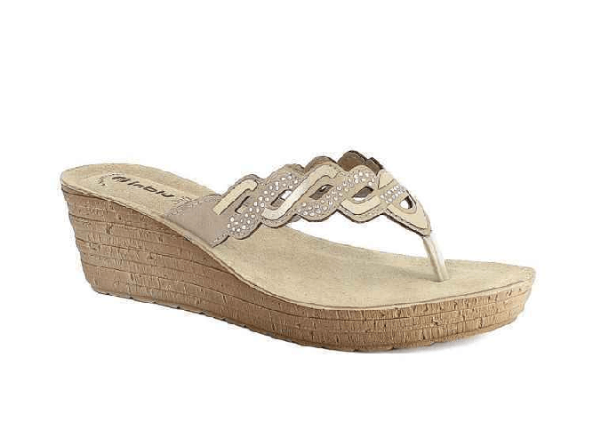 INBLU SCARPE CIABATTE INFRADITO DONNA INBLU GM000046 GM46 SABBIA ORIGINALE PE 2024 Colore Beige,Taglia 40