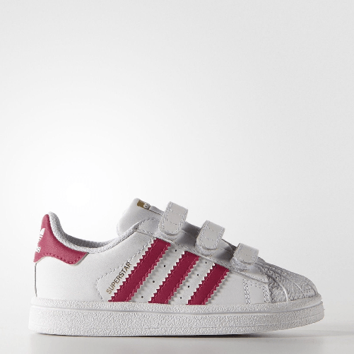 ADIDAS SCARPE SNEAKERS BIMBA ADIDAS SUPERSTAR FOUNDATION B23639 PINK AI ORIGINALE Colore Rosa,Taglia 25