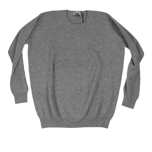 FERRANTE MAGLIA MAGLIONE MAGLIE UOMO FERRANTE 33102 CACHEMIRE 030 GRIGIO ORIGINALE AI Colore Grigio,Taglia IT 56