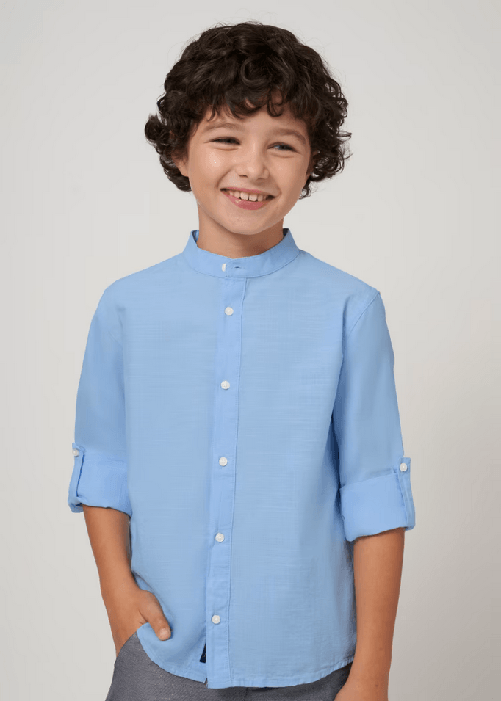 MAYORAL CAMICIA CAMICIE RAGAZZO MAYORAL 06121 6121 COTONE 44 BLU ORIGINALE PE 2024 Colore Blu,Taglia 10 anni