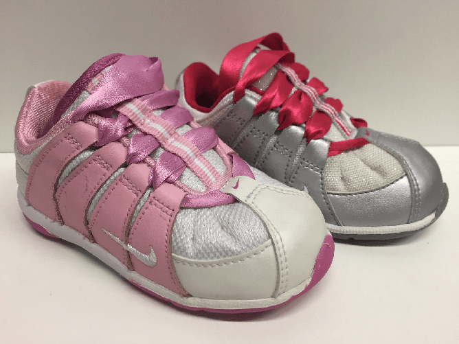 NIKE SCARPE SNEAKERS BIMBA NIKE ORIGINAL LITTLE ROOSH TD 314032 SHOES GIRL GINNASTICA Colore SILVER/FUCSIA,Taglia 25