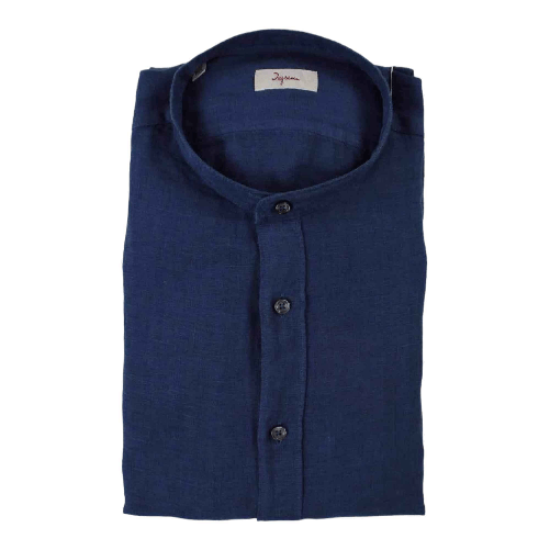 INGRAM CAMICIA CAMICIE UOMO INGRAM 5M094 LINO BLU ORIGINALE PE 2024 Colore Blu,Taglia IT 42
