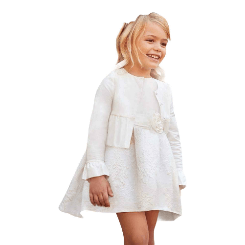 MAYORAL ABITO CERIMONIA VESTITO BAMBINA MAYORAL 3913 PANNA 56 ORIGINALE PE NEW Colore Bianco,Taglia 5 anni