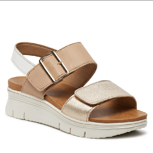 IMAC SCARPE SANDALI SANDALO DONNA IMAC 558500 51332 PELLE 013 BEIGE ORIGINALE PE 2024 Colore Beige,Taglia 36