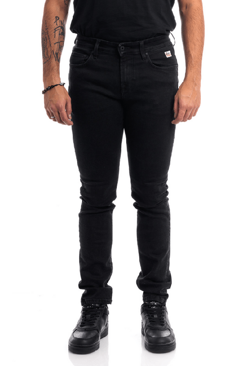 ROY ROGERS PANTALONE JEANS UOMO ROY ROGERS 317 MAN RRU076N0882031 NERO RIGINALE PE 2024 Taglia US 32,Colore Nero